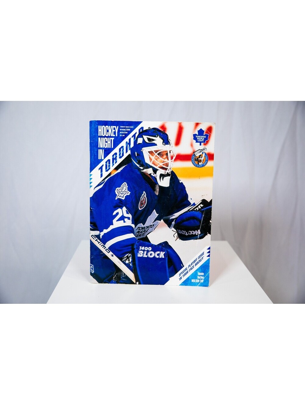 Vintage 90s Hockey Night in Toronto - Maple Leafs NHL Felix Potvin - Magazine